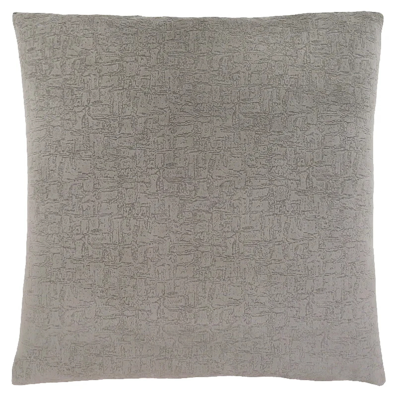 Monarch Pillow - 18"X 18" Grey Mosaic Velvet 1Pc