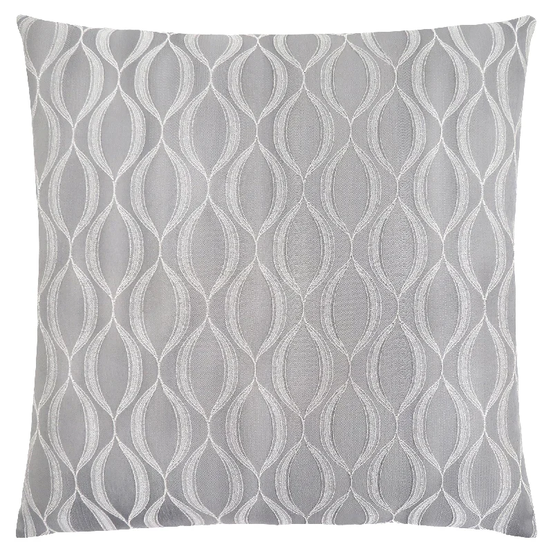 Monarch Pillow - 18"X 18" Grey Wave Pattern 1Pc