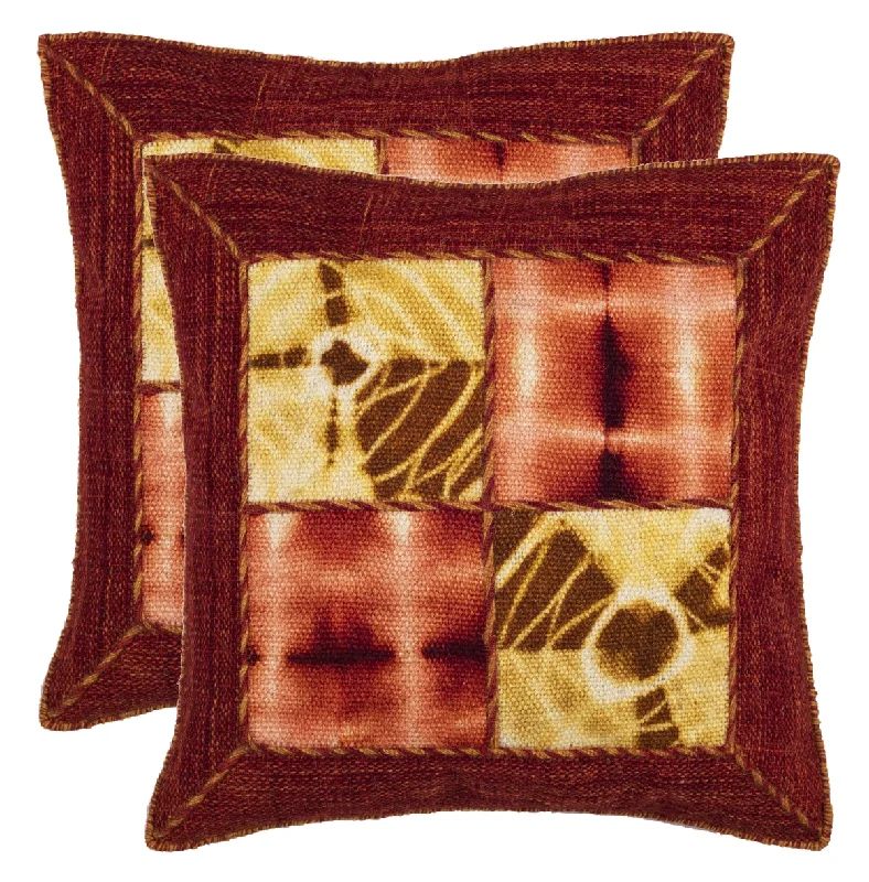 Safavieh Dip Dye Quartre Patch Pillow