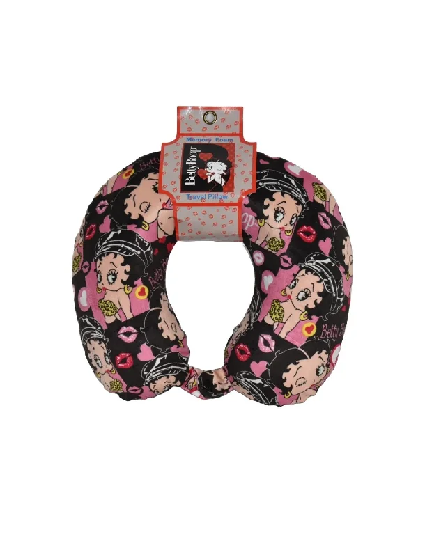 Travel Neck Pillow In Black Multi