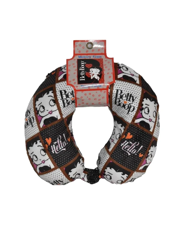 Travel Neck Pillow In Black Multi