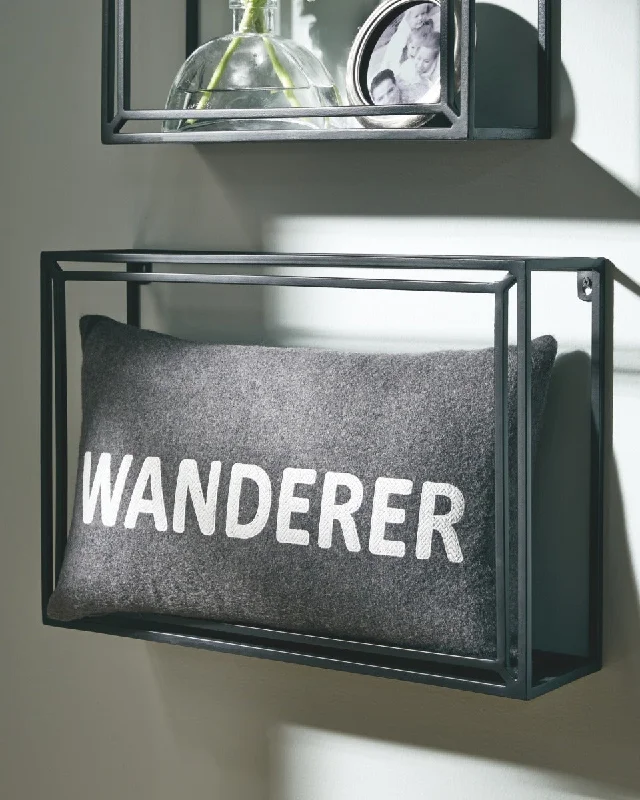 Wanderer Pillow Charcoal by Ashley Furniture