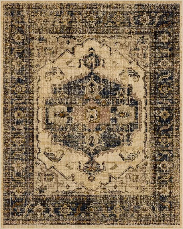 Bedouin 92599 50162 Sarkar Navy Rug