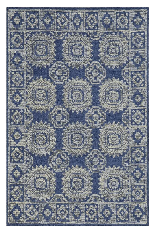 Hudson 2469 Navy Suzani Rug