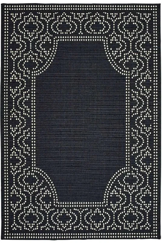 Marina 1247K Black Ivory Rug