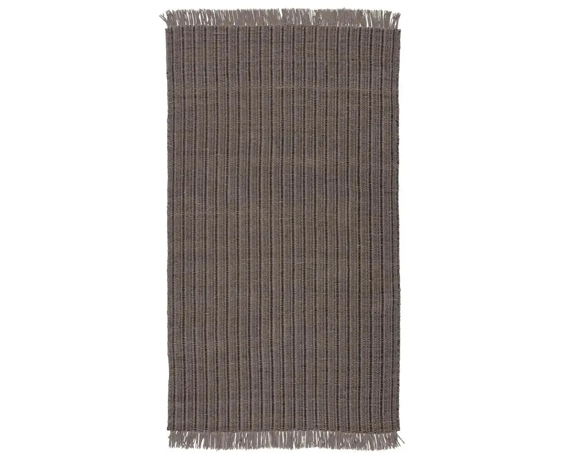 Morning Mantra MMR03 Dark Taupe/Black Rug