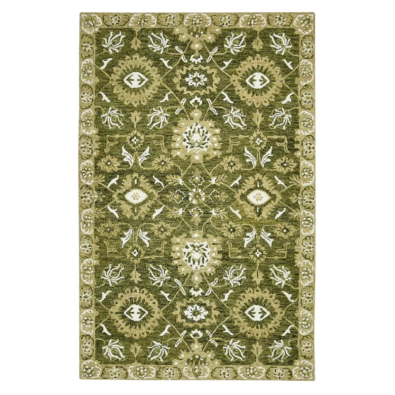 Romania ROM-6 Olive Green Rug