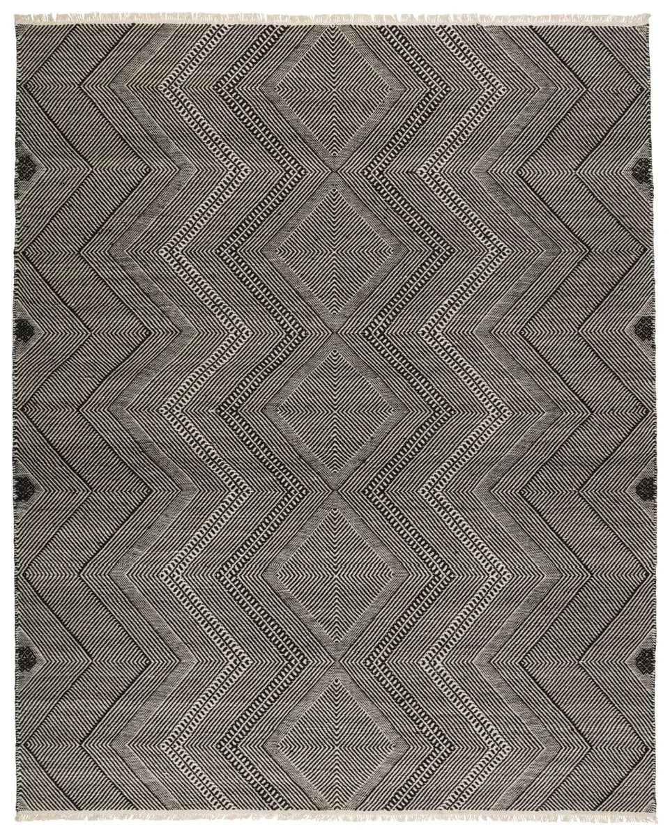 Satori STR02 Black/Cream Rug