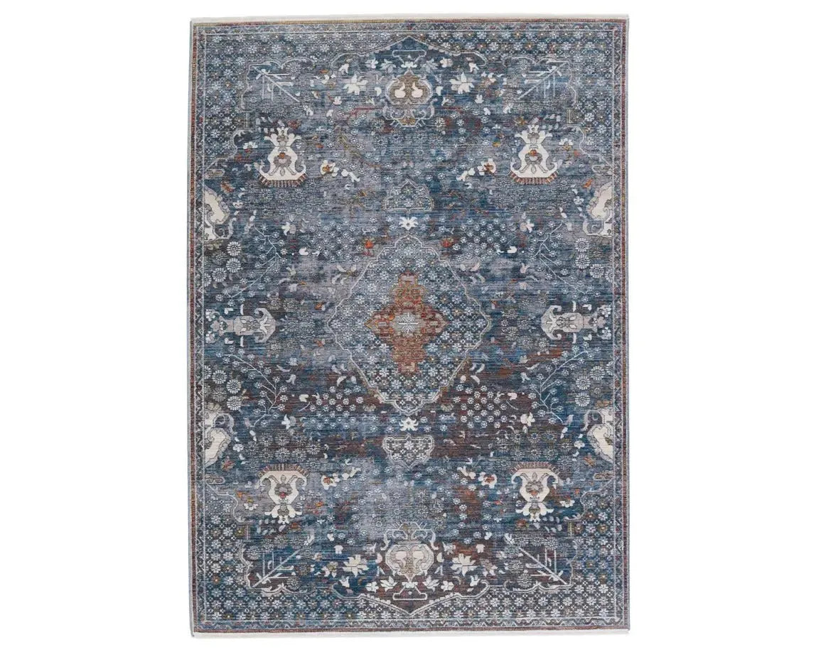 Terra TRR09 Blue/Orange Rug