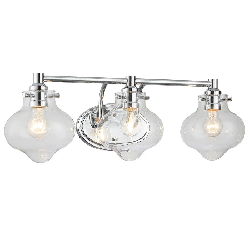 3-light Polished Chrome Bath/ Vanity Fixture