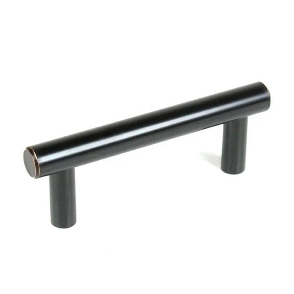 4-inch Solid Steel Oil Rubbed Bronze Cabinet Bar Pull Handles (Case of 15)