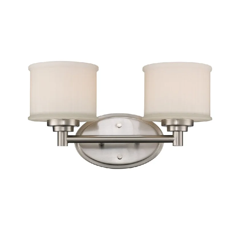 Cahill Brushed Nickel 2-light Vanity Bar