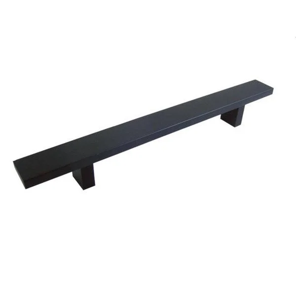 Contemporary 12" Rectangular Design Matte Black Finish Cabinet Bar Pull Handle (Case of 10)