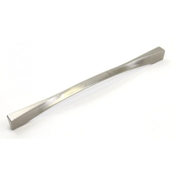 Contemporary 13.25-inch Twist Stainless Steel Finish Cabinet Bar Pull Handle (Set of 5)