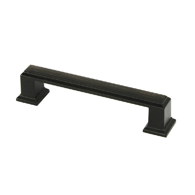 Contemporary 4.25-inch Roma Stainless Steel Oil Rubbed Bronze Finish Square Cabinet Bar Pull Handle (Case of 10)