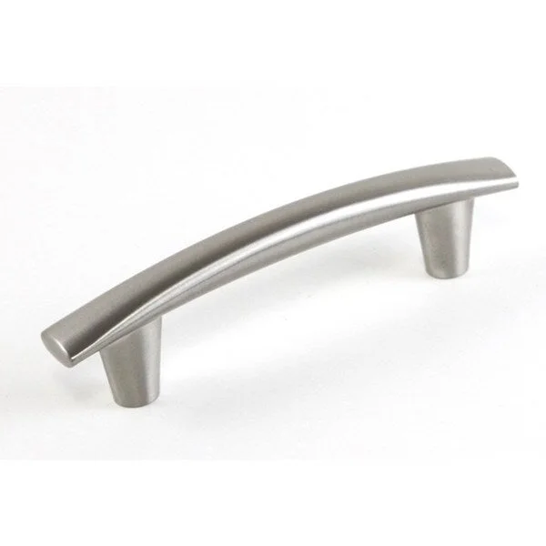 Contemporary 5-1/4 inch Round Arch Design Stainless Steel Finish Cabinet Bar Pull Handle (Case of 15)