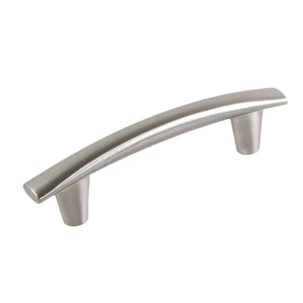 Contemporary 5-1/4 inch Round Arch Design Stainless Steel Finish Cabinet Bar Pull Handle (Case of 4) - Silver