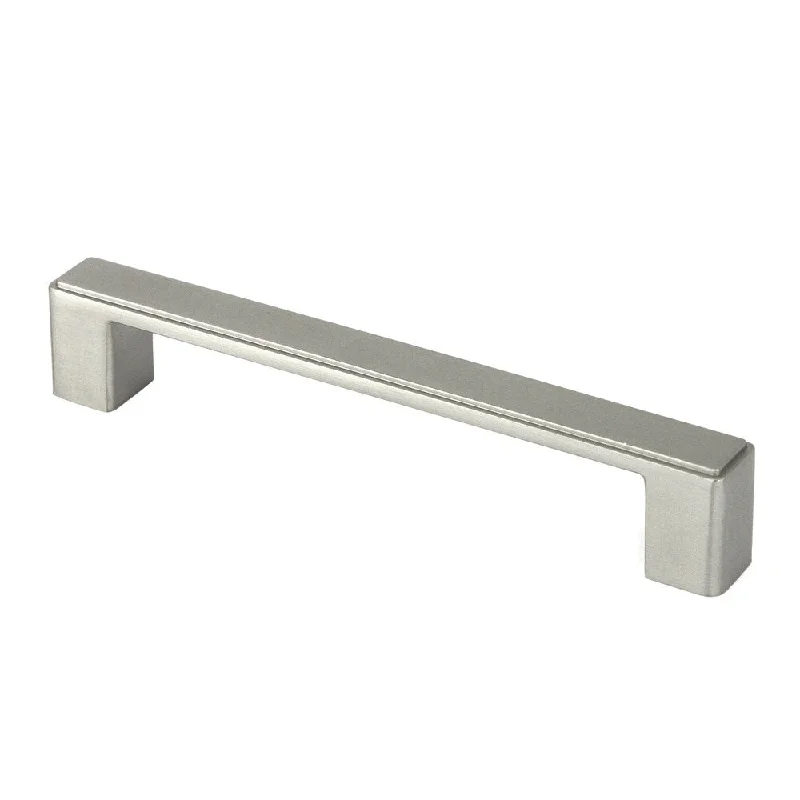 Contemporary 5-7/8-inch Nepoli Stainless Steel Brushed Nickel Finish Square Cabinet Bar Pull Handle (Case of 5)