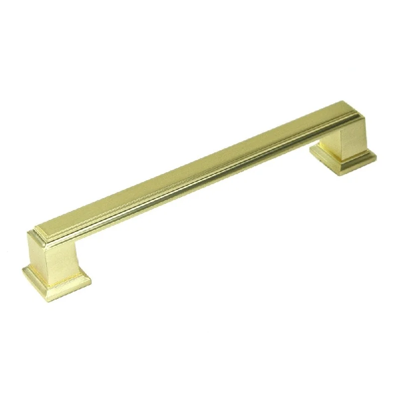 Contemporary 5.75-inch Roma Brushed Champagne Gold Finish Cabinet Handle (Case of 10)