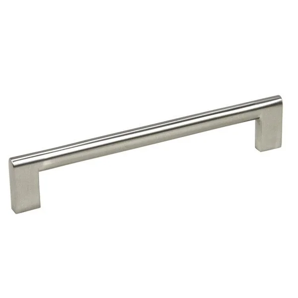 Contemporary 6-15/16" Key Shape Design Stainless Steel Finish Cabinet Bar Pull Handle (Case of 15)