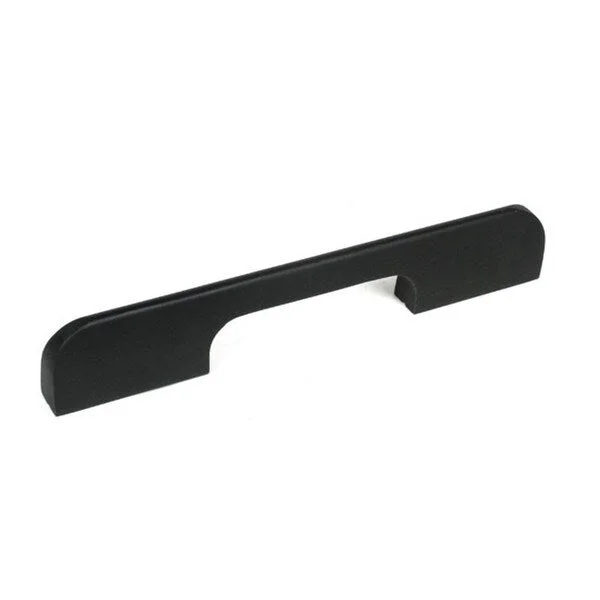 Contemporary 6-inch Solid Matte Black Cabinet Bar Pull Handle (Case of 15)