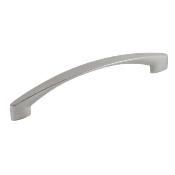 Contemporary 7-1/8 inch High Heel Arch Design Stainless Steel Finish Cabinet Bar Pull Handle (Case of 15)