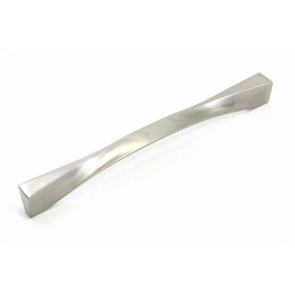 Contemporary 8-inch Twist Stainless Steel Finish Cabinet Bar Pull Handle (Set of 5)