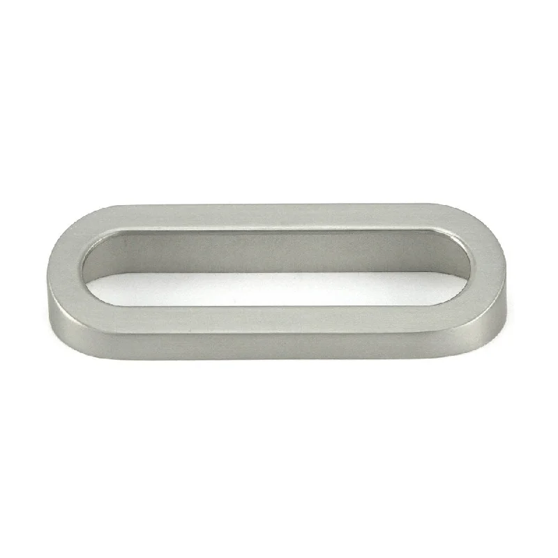 Contemporary Ring 4-inch Round Circular Stainless Steel Brushed Nickel Cabinet Bar Pull Handle (Case of 25)