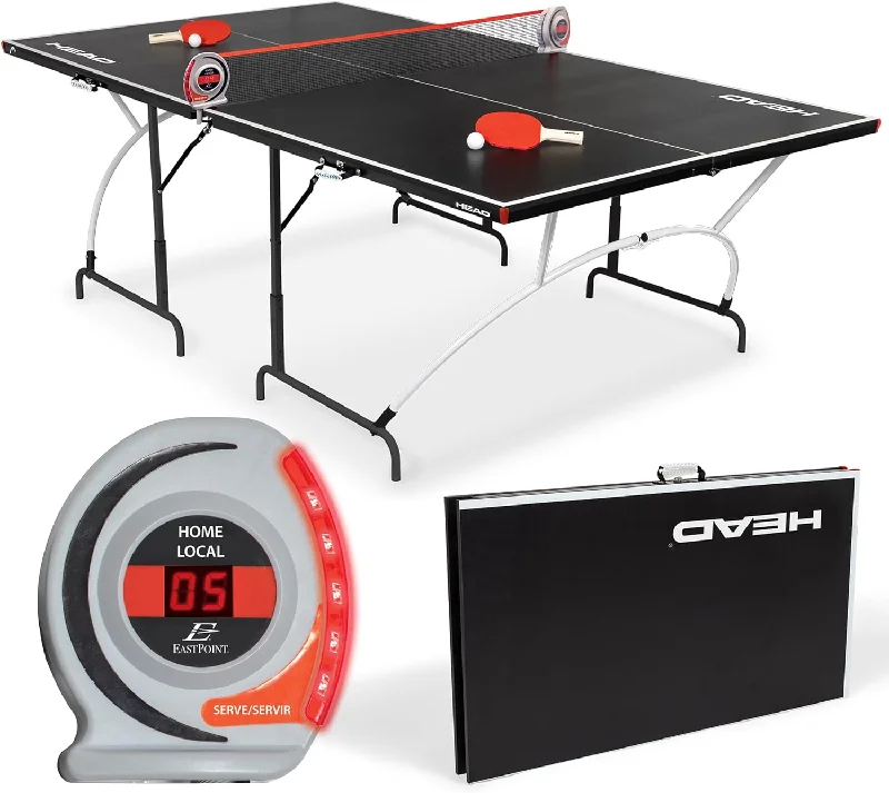 HEAD Easy Setup Ping Pong Table with Electronic Scorer - Junior Folding Table - $240