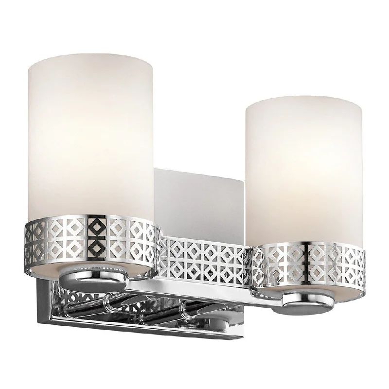 Kichler Lighting Contessa Collection 2-light Chrome Bath/Vanity Light