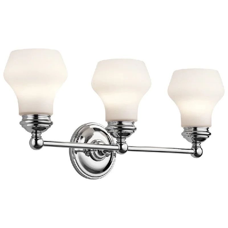 Kichler Lighting Currituck Collection 3-light Chrome Bath/Vanity Light