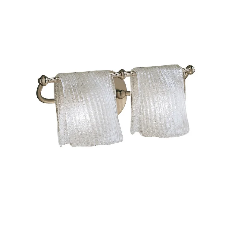 Kichler Lighting Drapes Collection 2-light Brushed Nickel Bath/Vanity Light