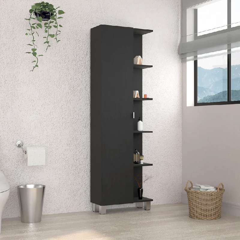 Fiore Linen Cabinet, with five shallow shelves