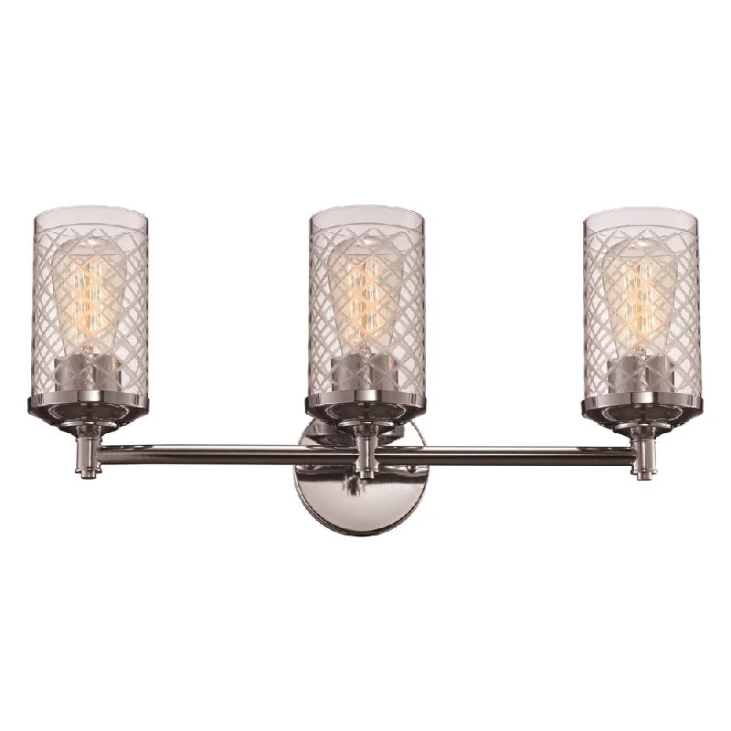 Lucille Polished Chrome 3-light Vanity Bar