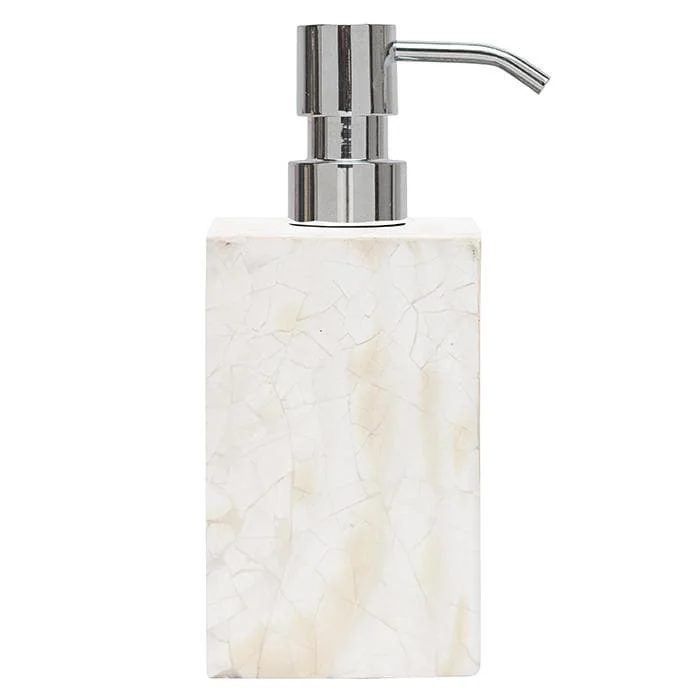 Lugano Pearl White Shell Soap Pump