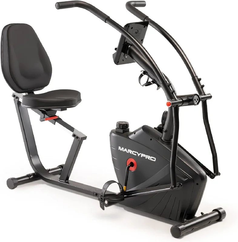 Marcy Dual Action Cross Training Recumbent Exercise Bike with Arm Exercisers - $240