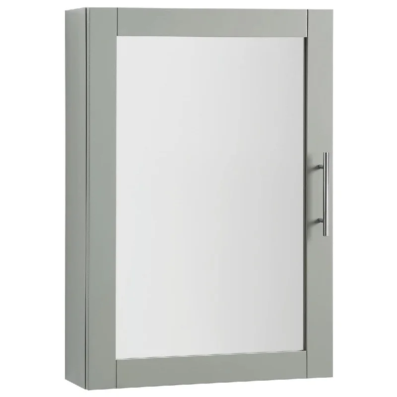 Mirrored Wall Cabinet, Grey