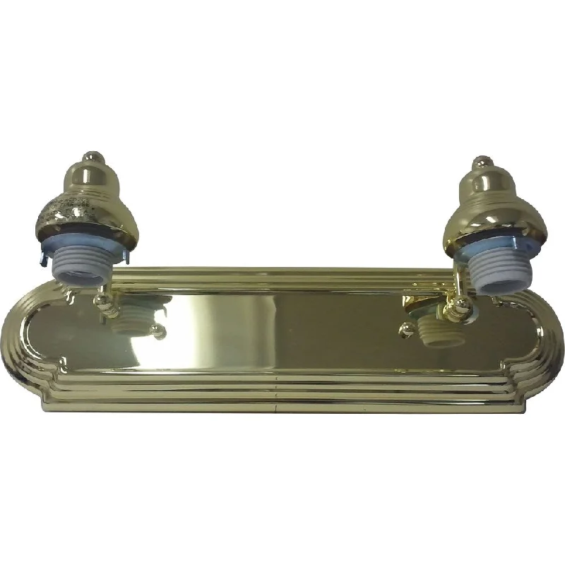 Polished Brass Two-light Vanity