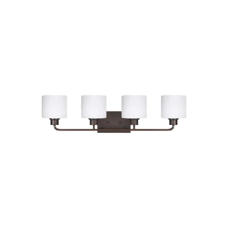 Sea Gull Canfield 4-light Steel Vanity Fixture