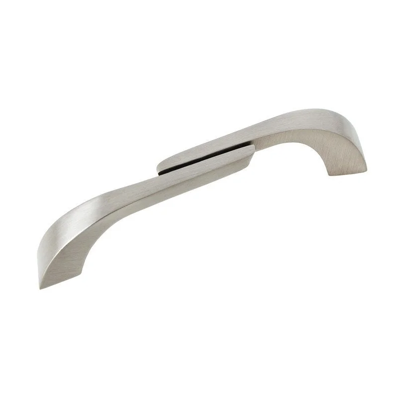 Utopia Alley Criss Cabinet Pull, 4" Center To Center, Brushed Nickel - Brushed Nickel