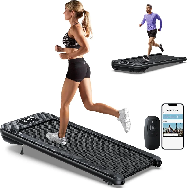 WELLFIT 3.0HP Walking Pad Treadmill, 340LB Capacity Walking Pad with 12% Incline - $115