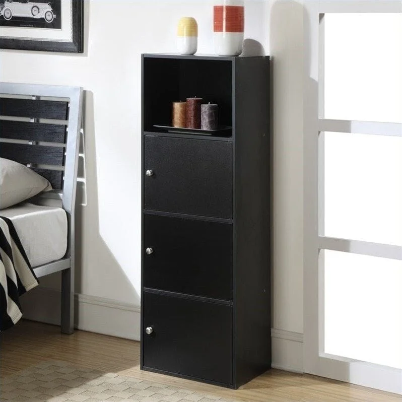 Xtra Storage 3 Door Cabinet, Black