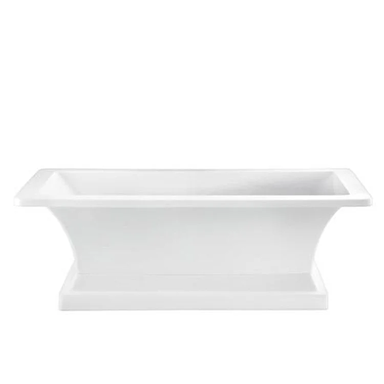 Freestanding Tub Sydney 67 Inch Rectangle Acrylic White No Faucet Holes