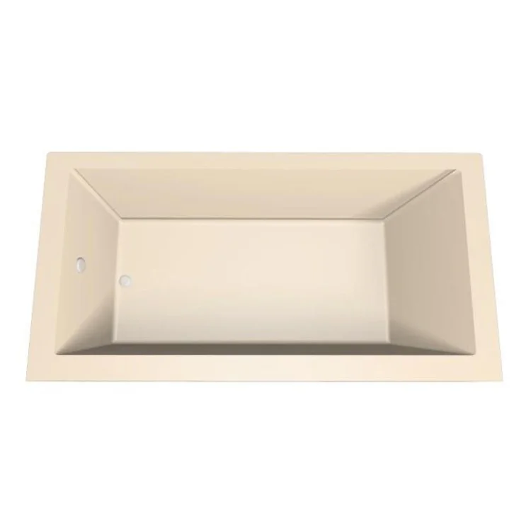 Combination Tub Designer Collection Sydney 60 x 30 x 17 Inch Shallow Depth Left Hand Drain Bone Rectangle