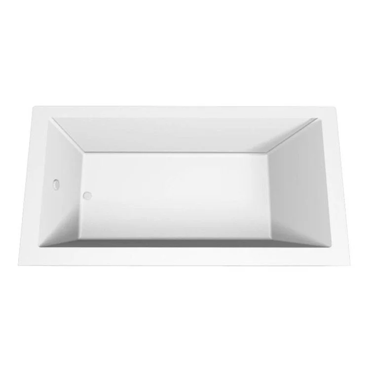 Combination Tub Designer Collection Sydney 60 x 30 x 17 Inch Shallow Depth Left Hand Drain White Rectangle