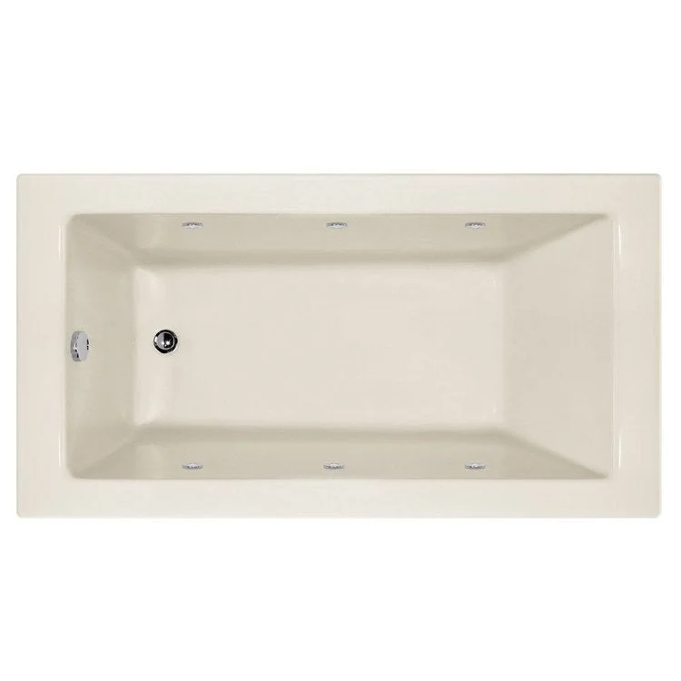 Combination Tub Designer Collection Sydney 60 x 32 x 17 Inch Left Hand Drain Biscuit Rectangle