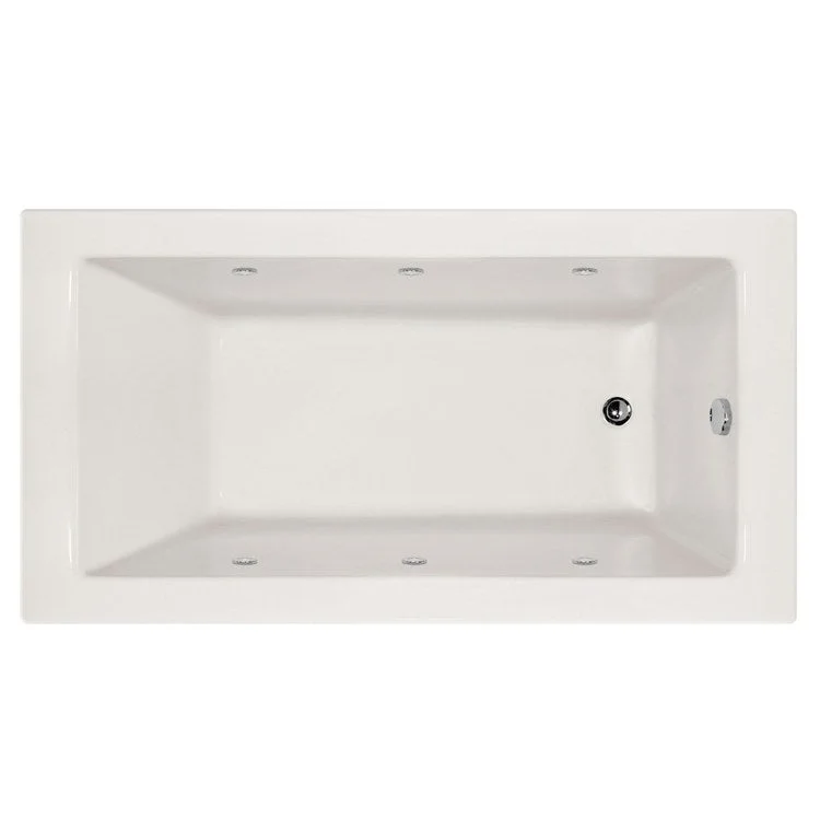 Combination Tub Designer Collection Sydney 60 x 32 x 17 Inch Left Hand Drain White Rectangle