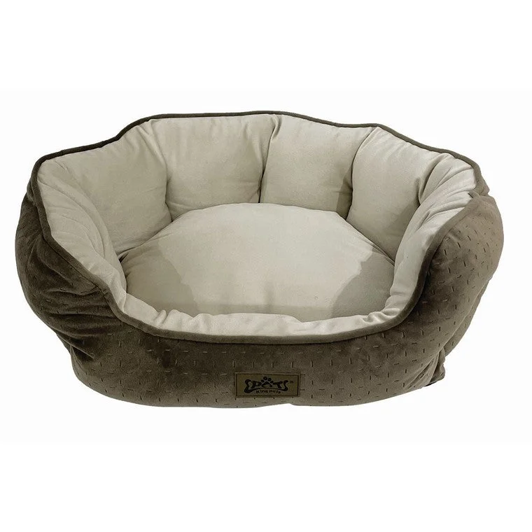 Cuddler Plush Clam Pet Bed, Asstd