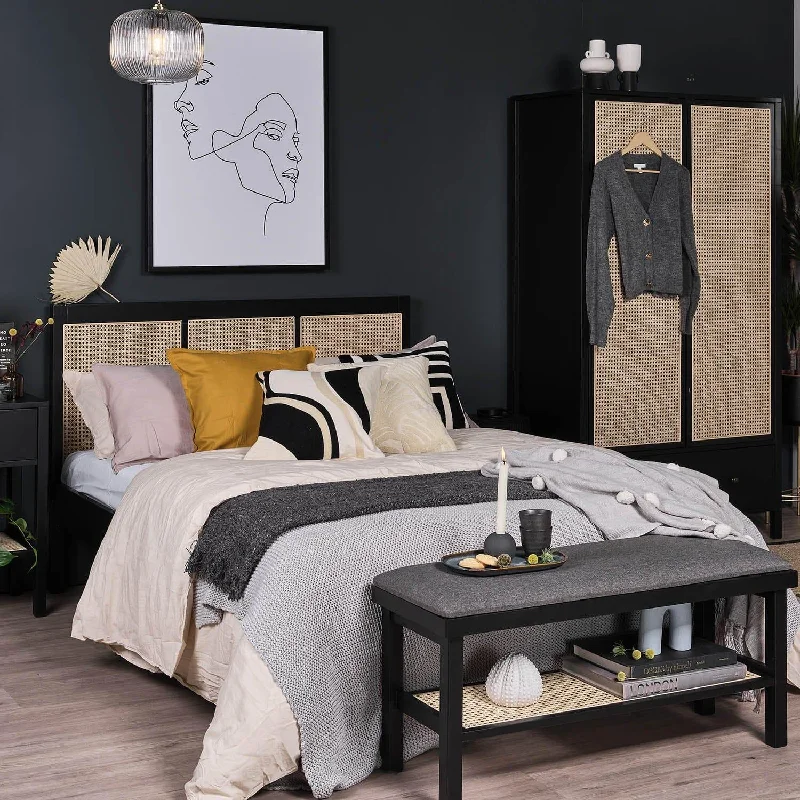 Charlie King Size Bed Frame - Black