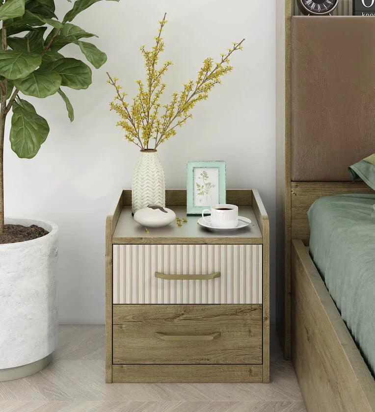 Gloria Bedside Table in Sebastain Oak Finish